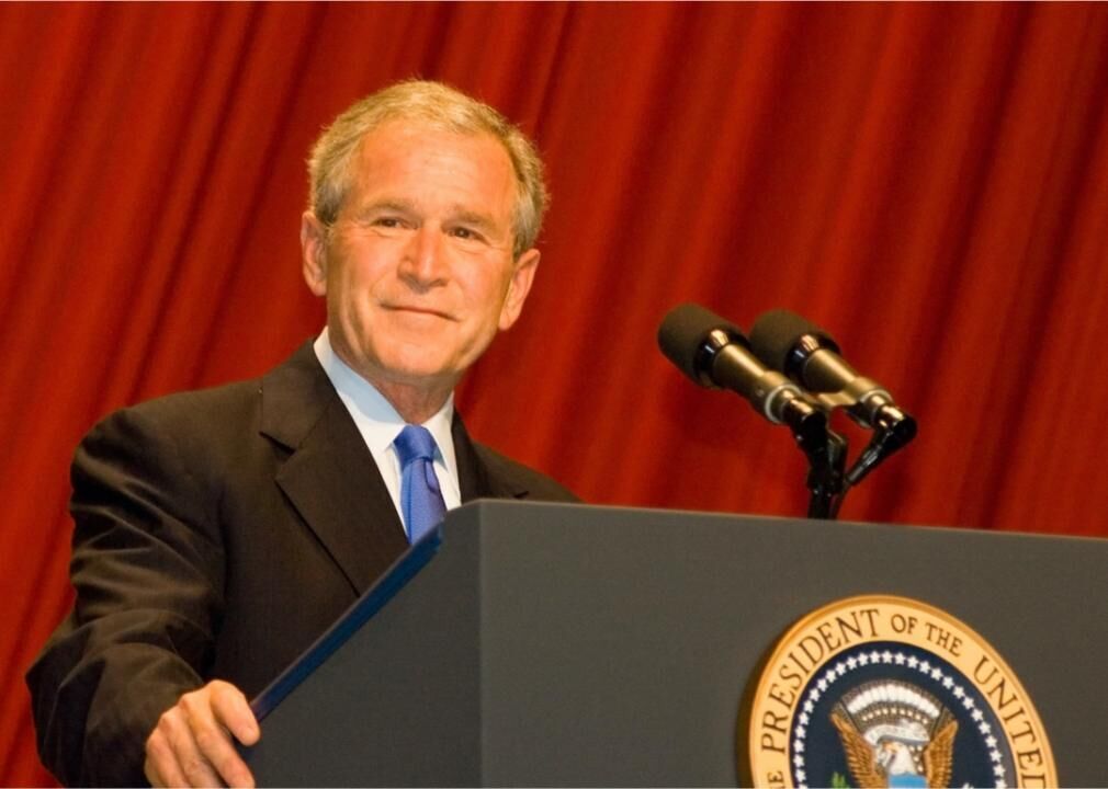 George W. Bush became the most lauded president
